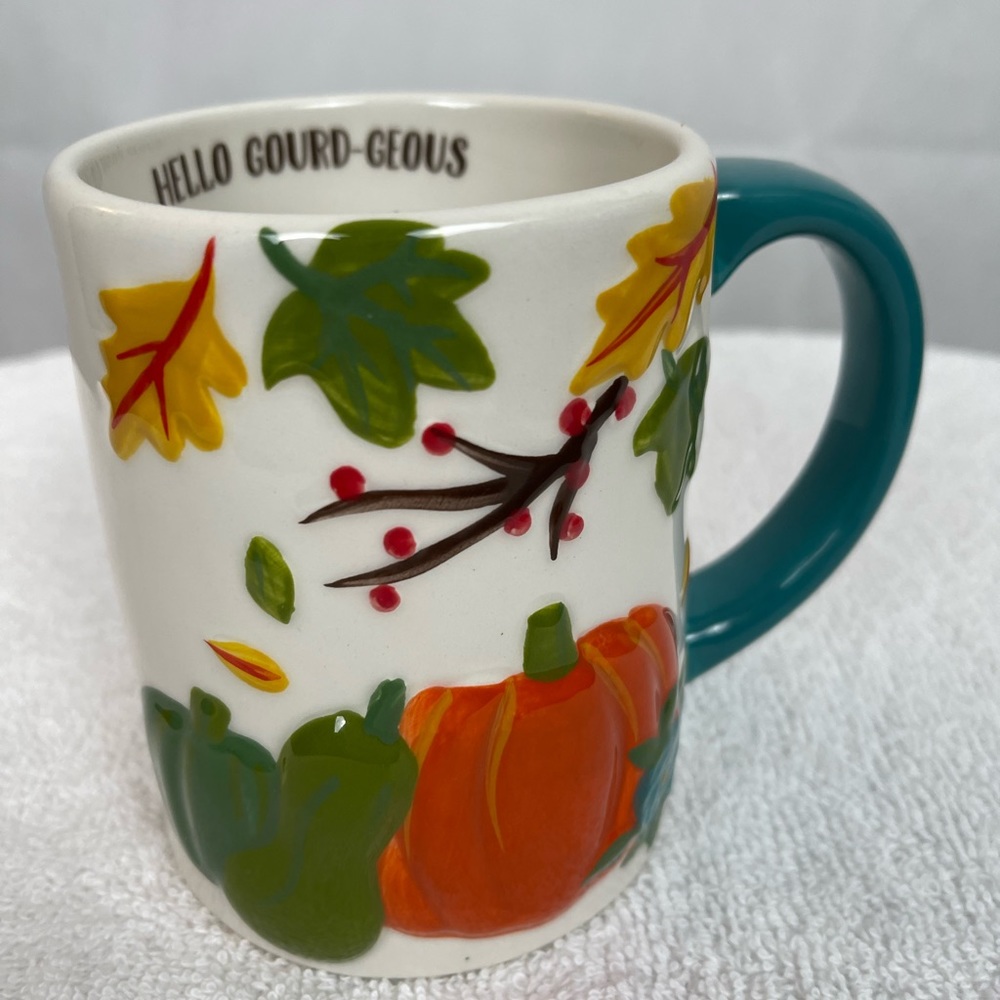 Lang Pumpkin/Gourds Colorful Mug “ Hello Gourd-Geous”